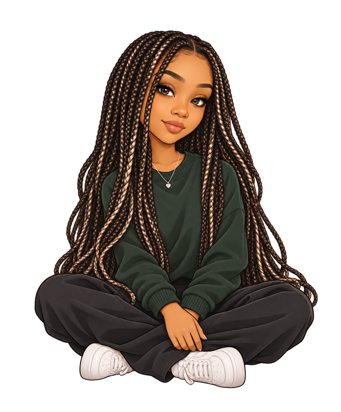 Illustrated portrait of Ashleigh